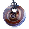 Round Multicolored Spiral Aqualite Pendant