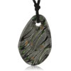 Green Multicolored With Glitter Rose Pendant