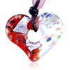 Multicolored Chinese Love Glittered Pendant