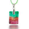 Orange Multicolor Love Heart Pendant