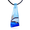 Silver Foil Blue Colori Blade Pendant