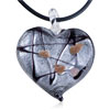 Silver Gray Heart Pendant
