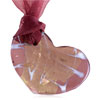 Pink Heart Inclined Murano Glass Pendant