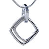 Square In Square Pendant Sterling Silver