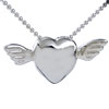 Angel Wing  Heart  Pendant  Sterling   Silver 