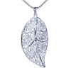 Silver Leaf Specimen Pendant Sterling