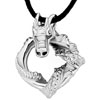 Spiral Dragon Stainless Steel Pendant