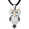 18K Gold Plated  Silver Tone  Cute Owl Dangle Animal Pendant  ... 