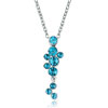 March Birthstone Aquamarine Austrian Crystal Rain And Dew Pendant
