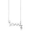 Silver Tone Wave With White Pearl Dangle April Birthstone Clear Austrian C...