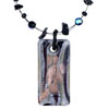 Brown Rectangle  Murano   Pendant 