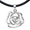 Elegant Peony 925  Sterling   Silver   Pendant 