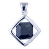 Sterling Silver Square  Pendant 