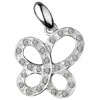 Asymmetric Butterfly 925 Sterling Silver  Pendant 