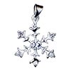 Snowflake 925  Sterling   Silver  Pendant PD_SL34_X04