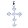 Crystal Cross 925 Sterling Silver Pendant PD_SL39_X04