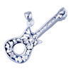 Guitar 925 Sterling Silver Pendant