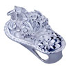 Flower Pattern Slipper 925  Sterling  Silver Pendant