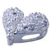 Crystal Heart 925 Sterling Silver Pendant PD_SL65_X04