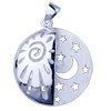 Day And Night 925 Sterling Silver Pendant
