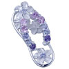 Exquisite Colorful Beach Sandal 925 Sterling Silver Pendant