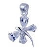 Crystal Dragonfly 925 Sterling Silver Pendant PD_SL69_X04