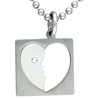 Broken Heart With Stud Pendant