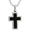 Stainless Steel Black Cross Pendant