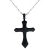 Black Religious Cross Pendant