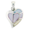 Mother Of Pearl Heart Pink Shape Pendant