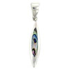 Abalone Shell Acicular Pendant Sterling Silver
