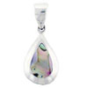 Abalone Shell Drip Pendant Sterling Silver
