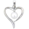 Fresh Water Pearl Heart Jewelry Pendant