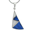 Blue White Sail Pendant