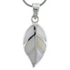 Mother Of Pearl Leaf Pendant