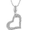 Open Cz  Heart  Pendant