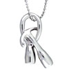 Two Piece Anchor And Hoop  Pendant 