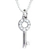 Key Cz Studded Pendant