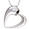 Large Heart Stud Pendant