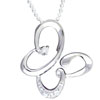Butterfly Cz Studded Pendant
