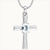 Cross Cz Stud Pendant