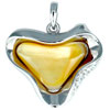 Studded Heart Shape Bead Pendant