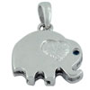 Elephant With Heart And Stone Pendant