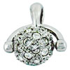 Rolling Ball Of Cz Stones  Pendant 