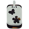 Flower And Butterfly Silhouette Pendant