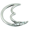 Studded Half Moon  Pendant 