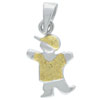 Two Tone Little Man Pendant