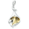 Two Tone Bell Flower Pendant