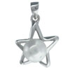 Star And Faux  Pearl   Pendant 