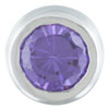 Circle Purple Cz Pendant